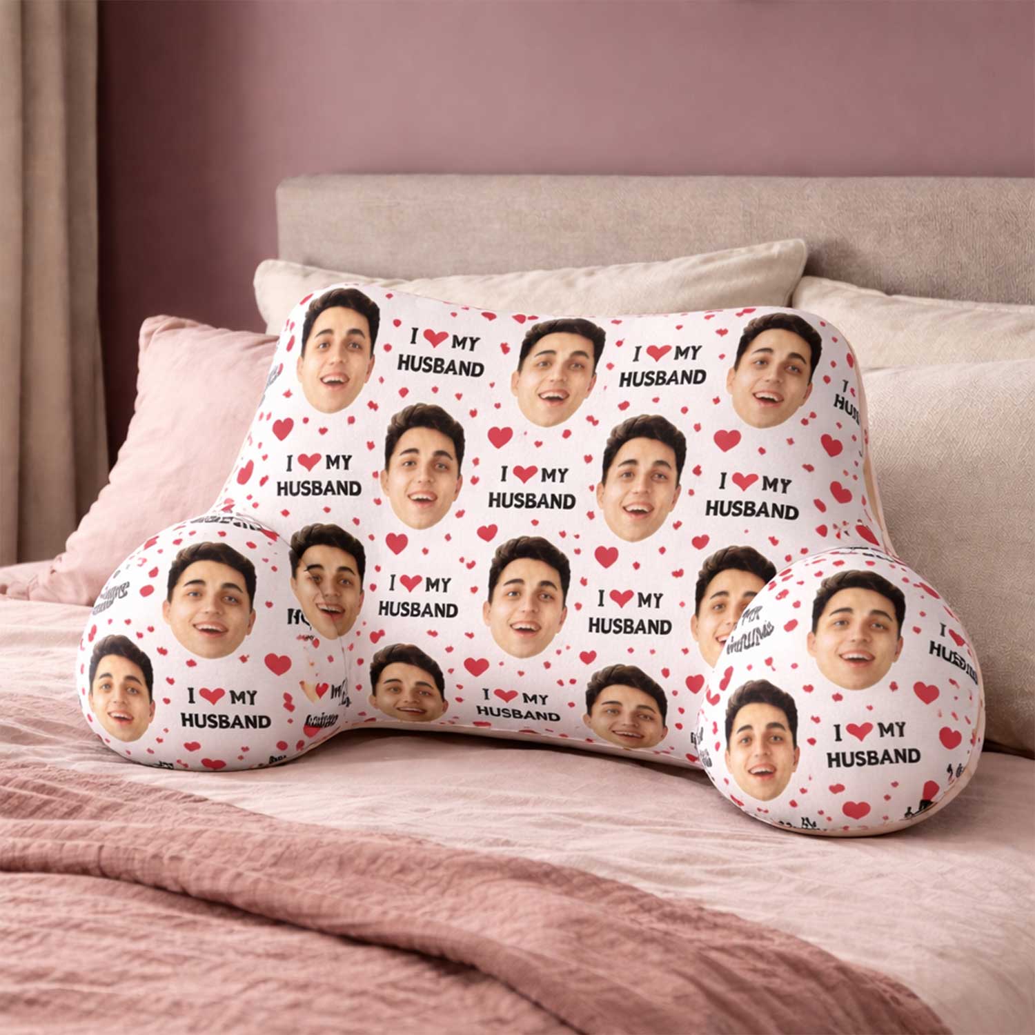 Personalised I Love My Husband Cuddle Cushion