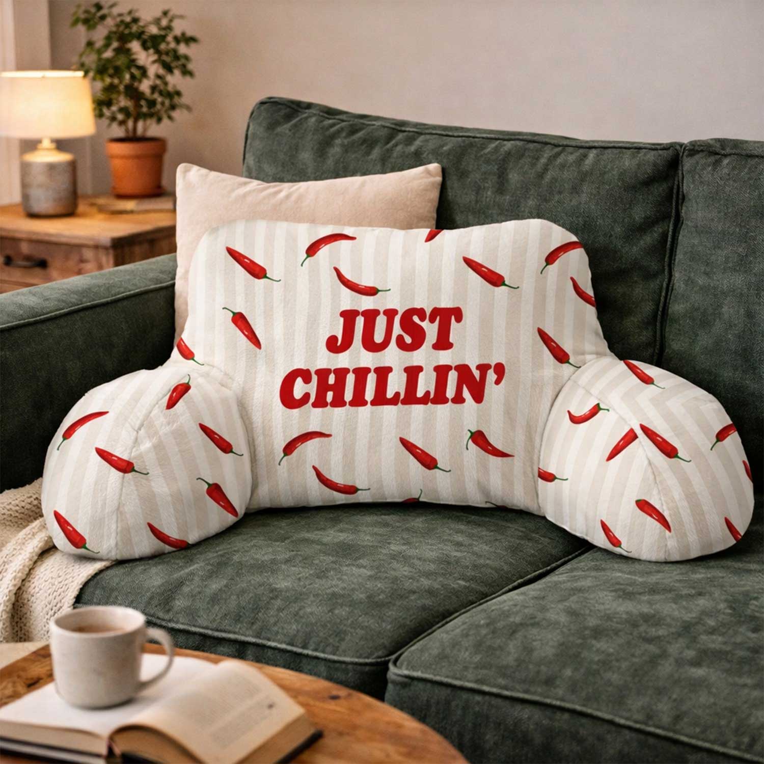Adult Just Chillin' Print Cuddle Cushion