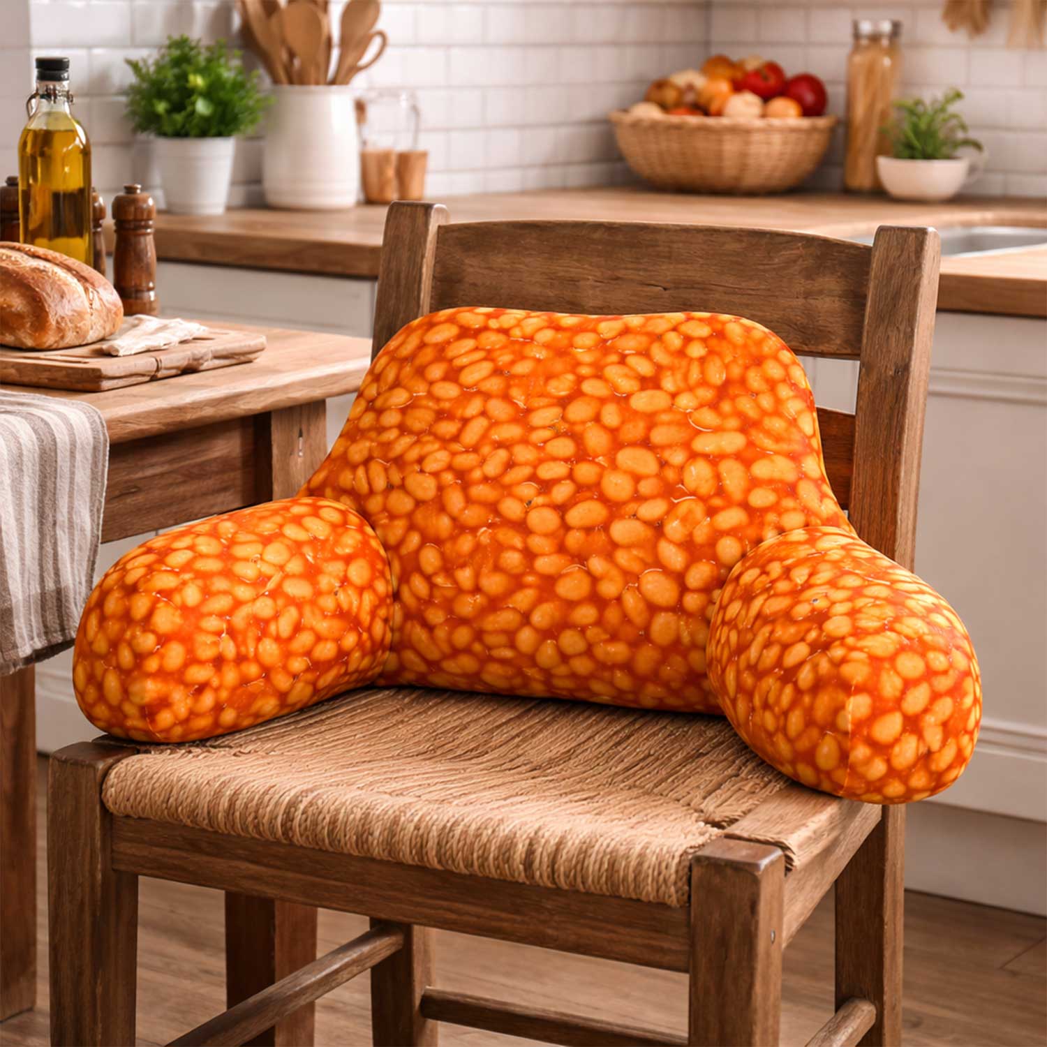 Adult Bean Print Cuddle Cushion