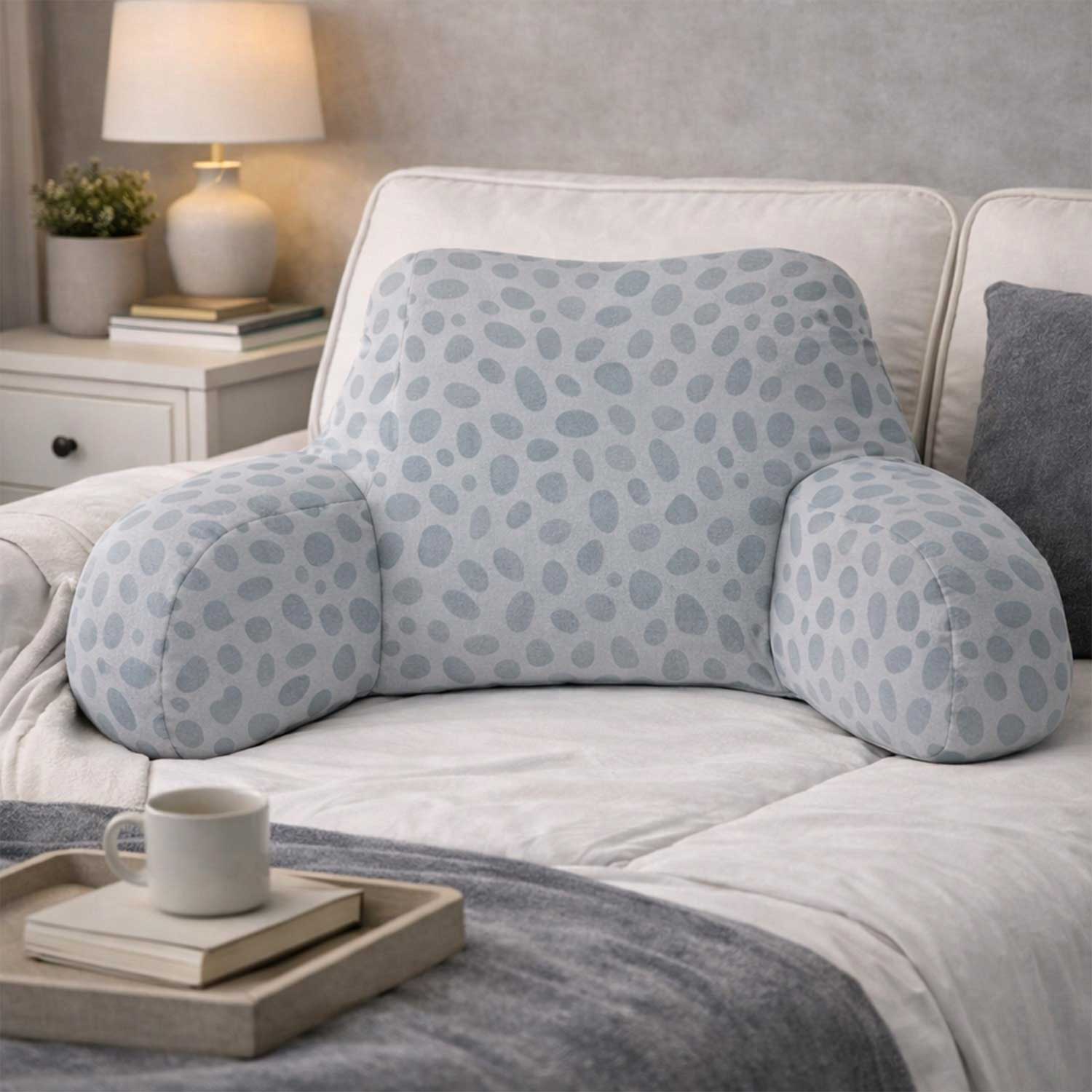 Adult Slate Pebble Print Cuddle Cushion