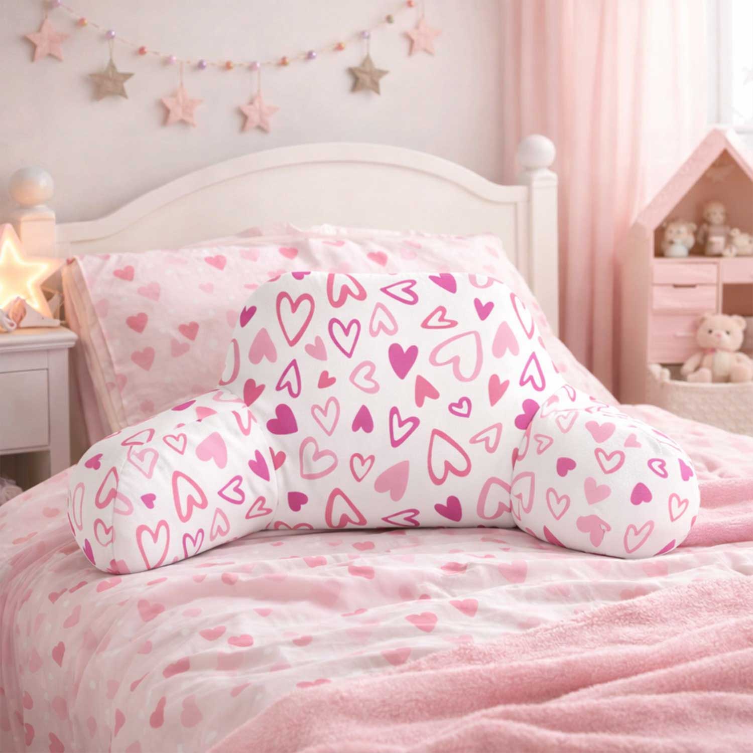 Kids Sweetheart Print Cuddle Cushion