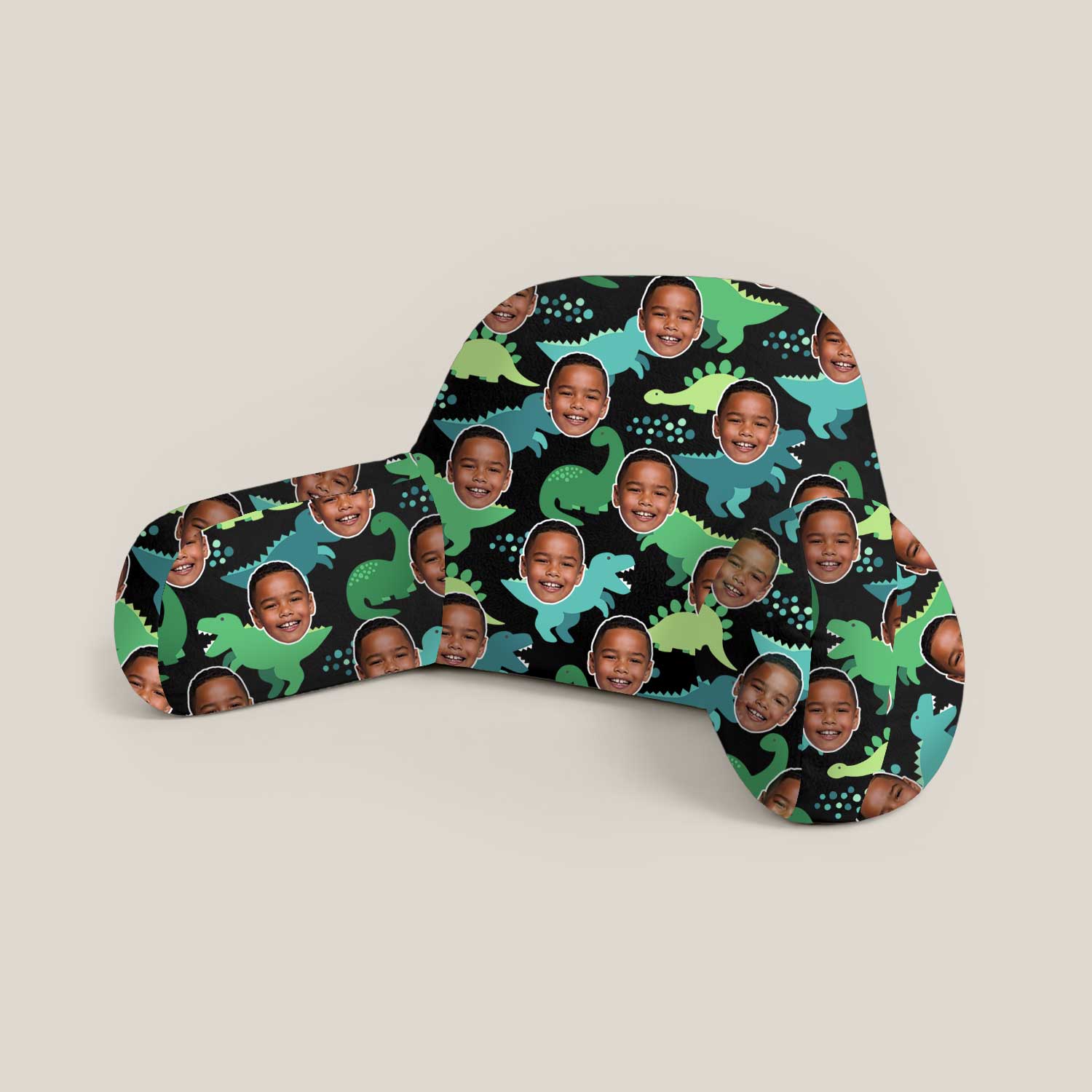 Personalised Kids Dinosaur Cuddle Cushion