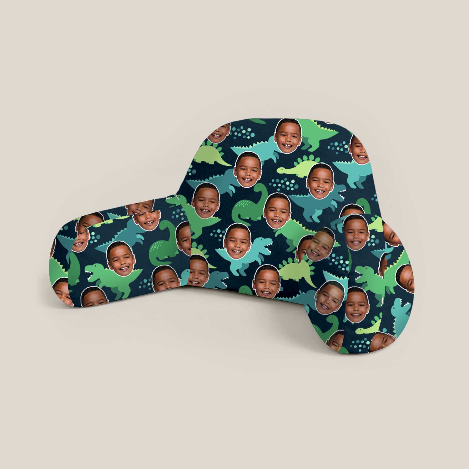 Personalised Kids Dinosaur Cuddle Cushion