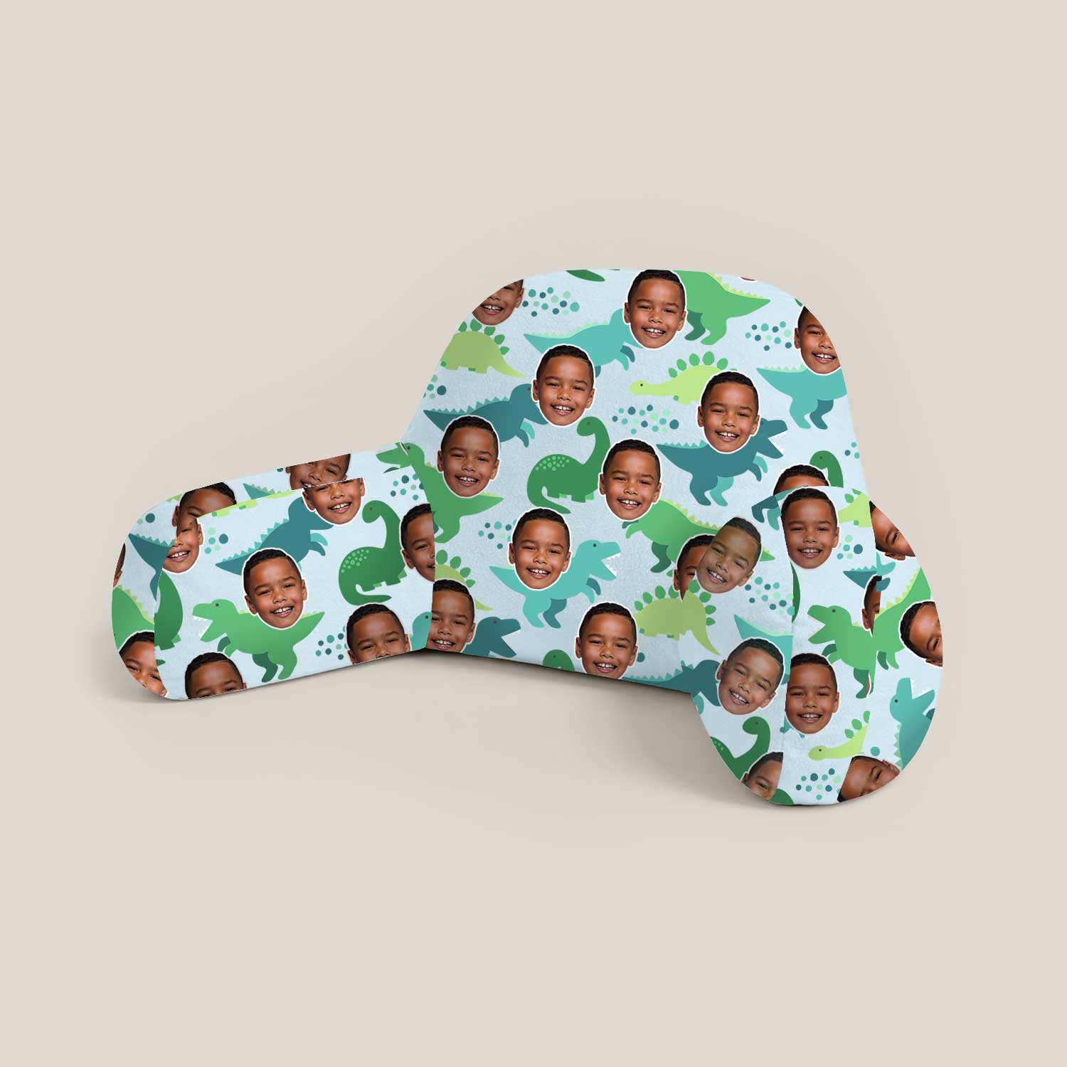 Personalised Kids Dinosaur Cuddle Cushion