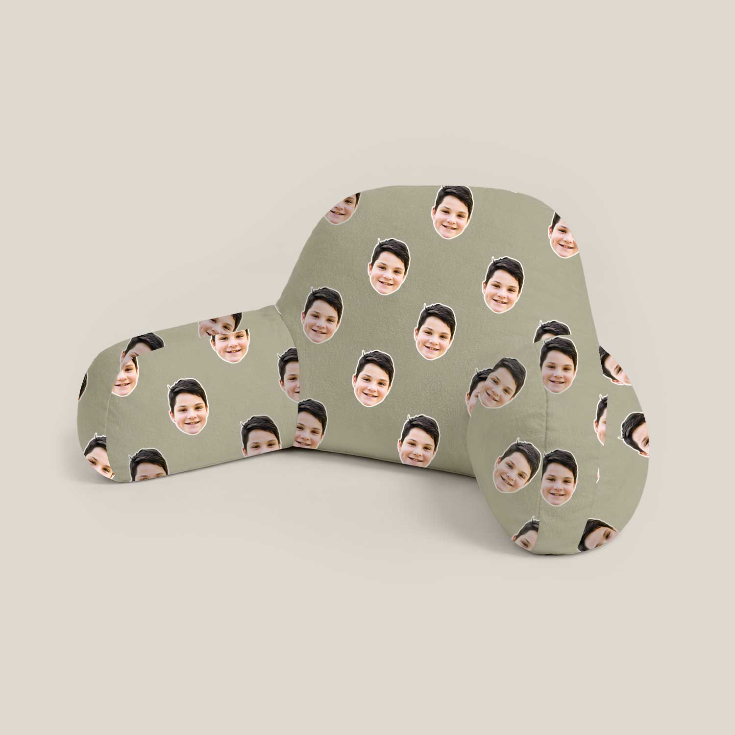 Personalised Kids Face Pattern Cuddle Cushion