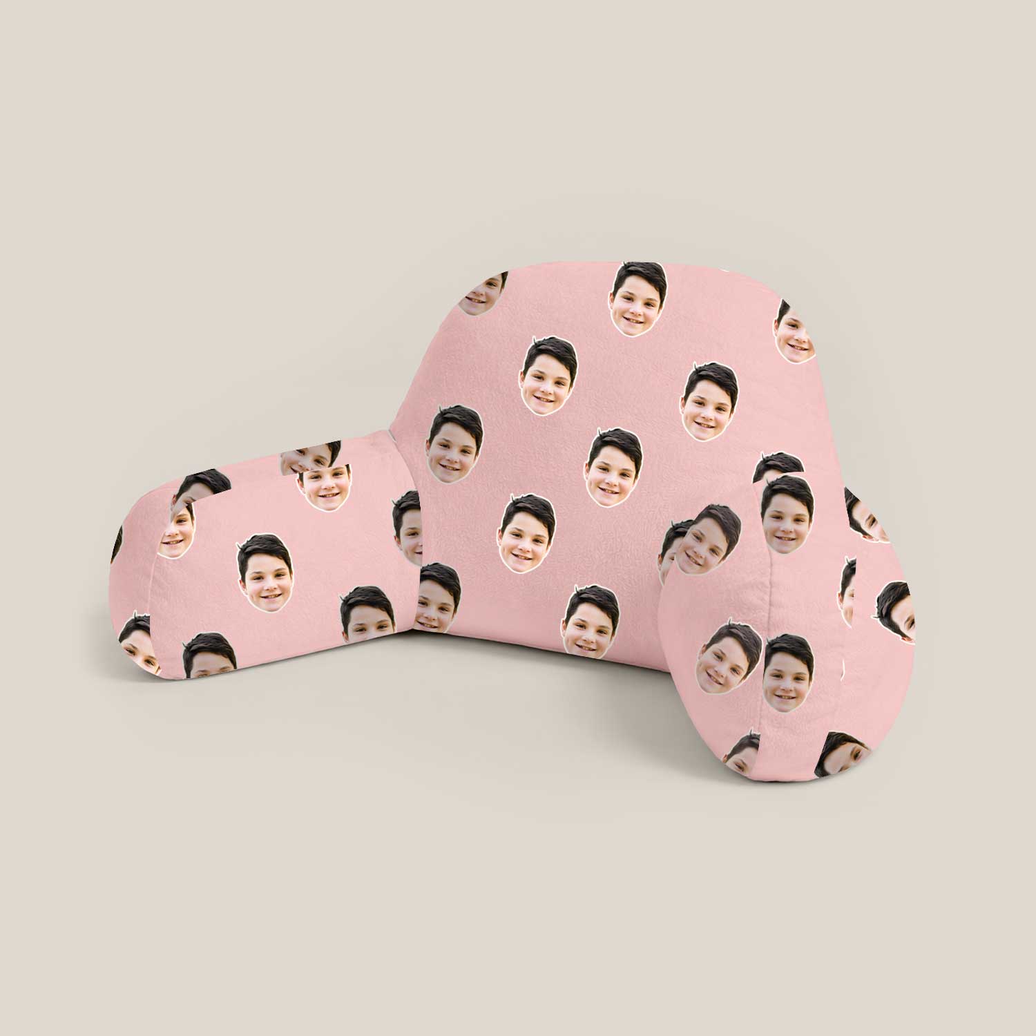 Personalised Kids Face Pattern Cuddle Cushion