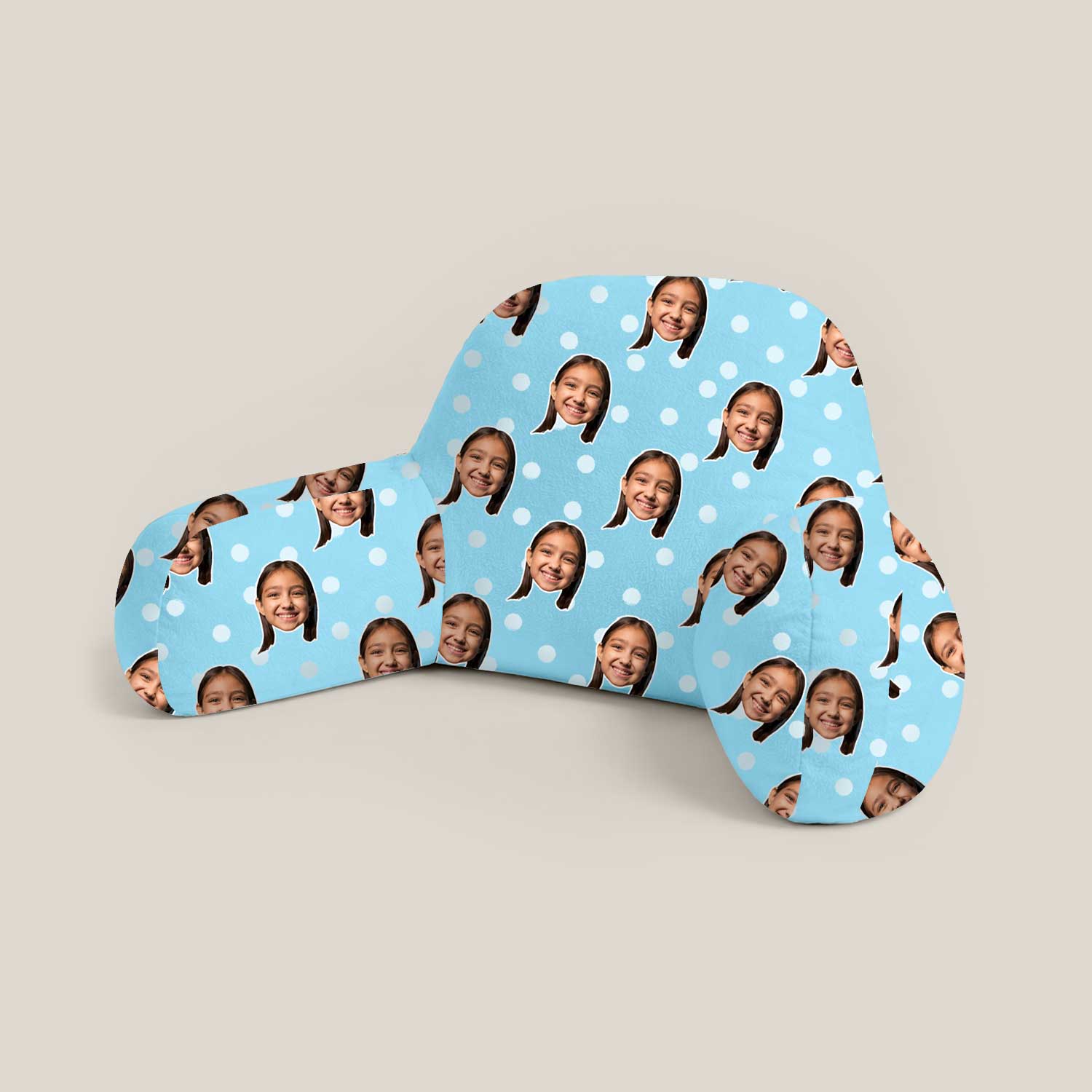 Personalised Kids Polka Dot Cuddle Cushion