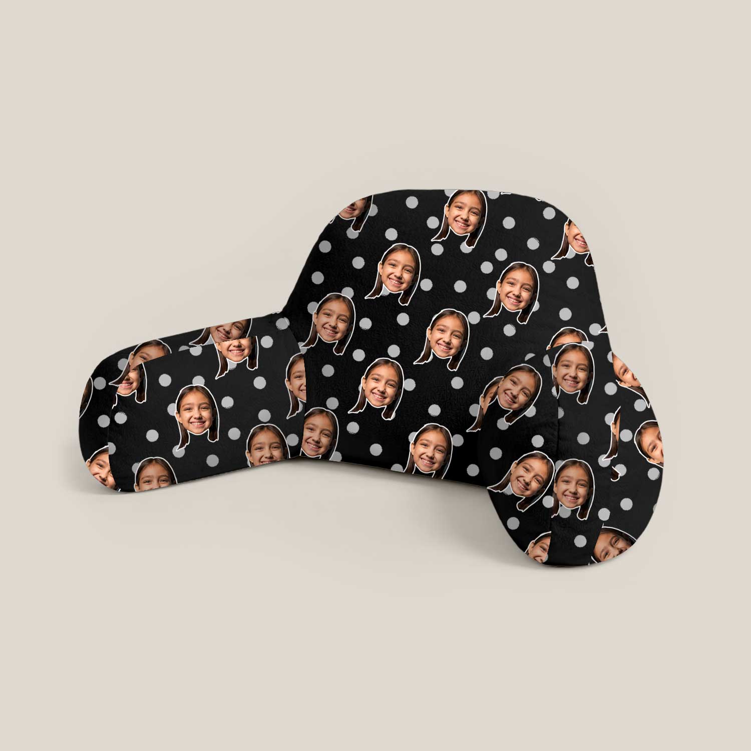 Personalised Kids Polka Dot Cuddle Cushion