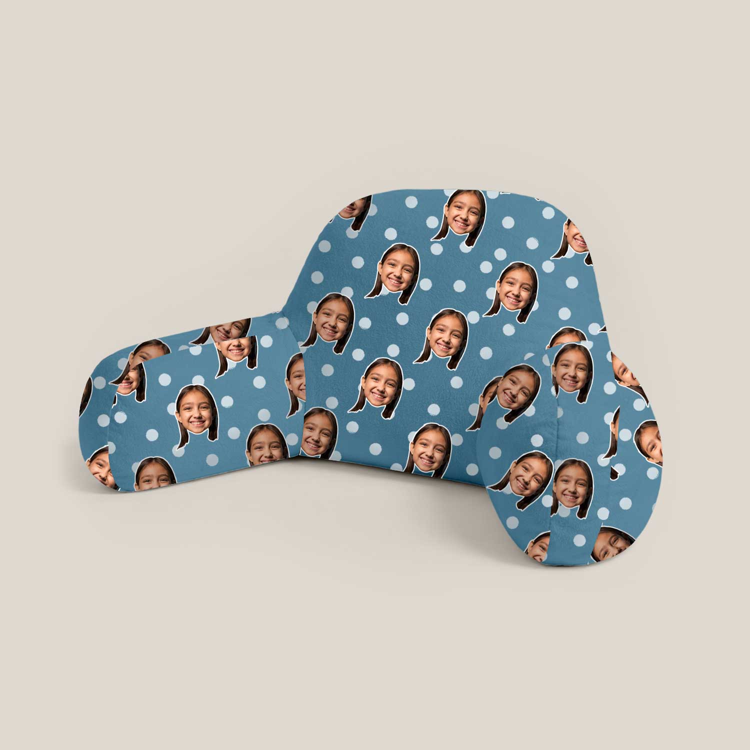 Personalised Kids Polka Dot Cuddle Cushion