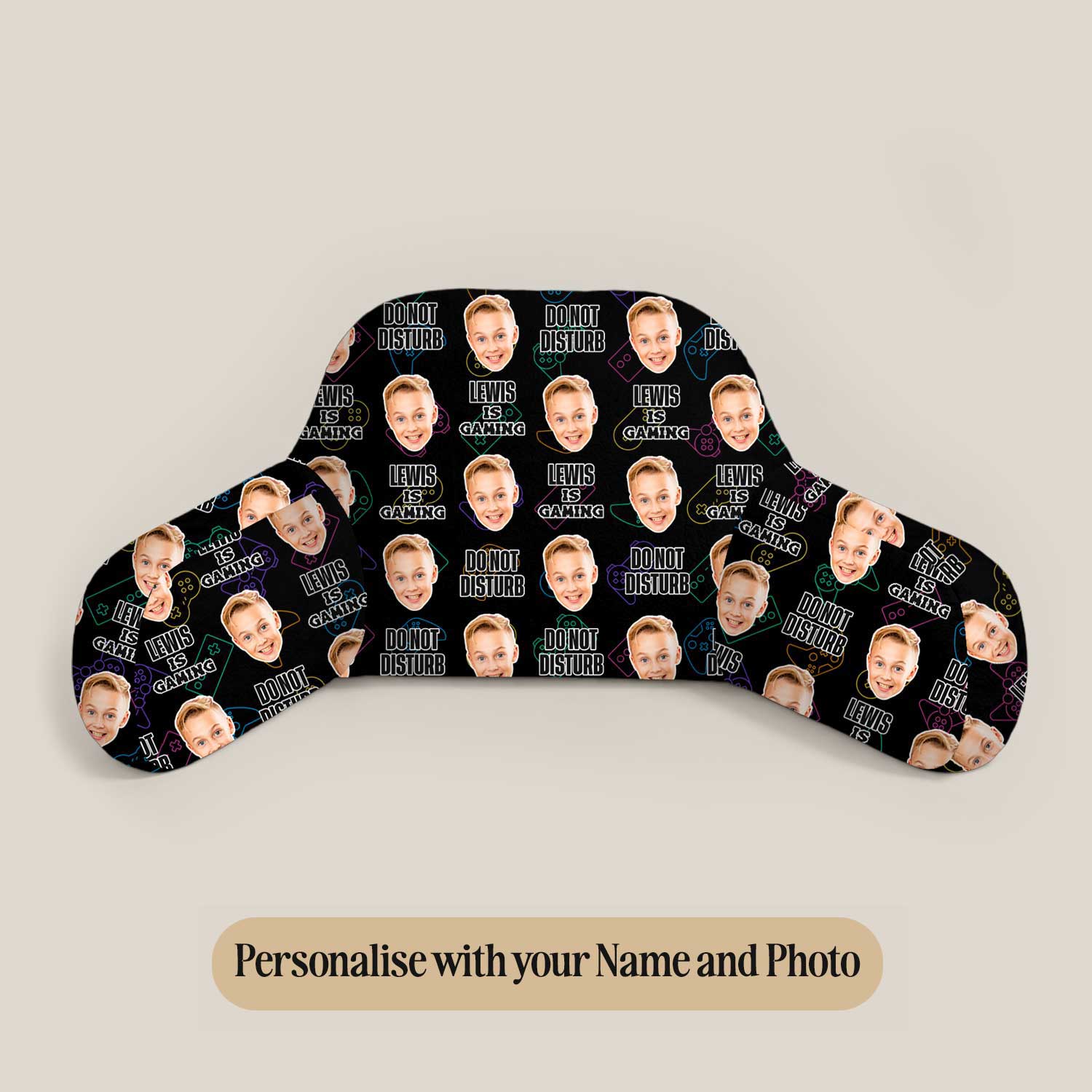 Personalised Kids [Name] is Gaming Cuddle Cushion