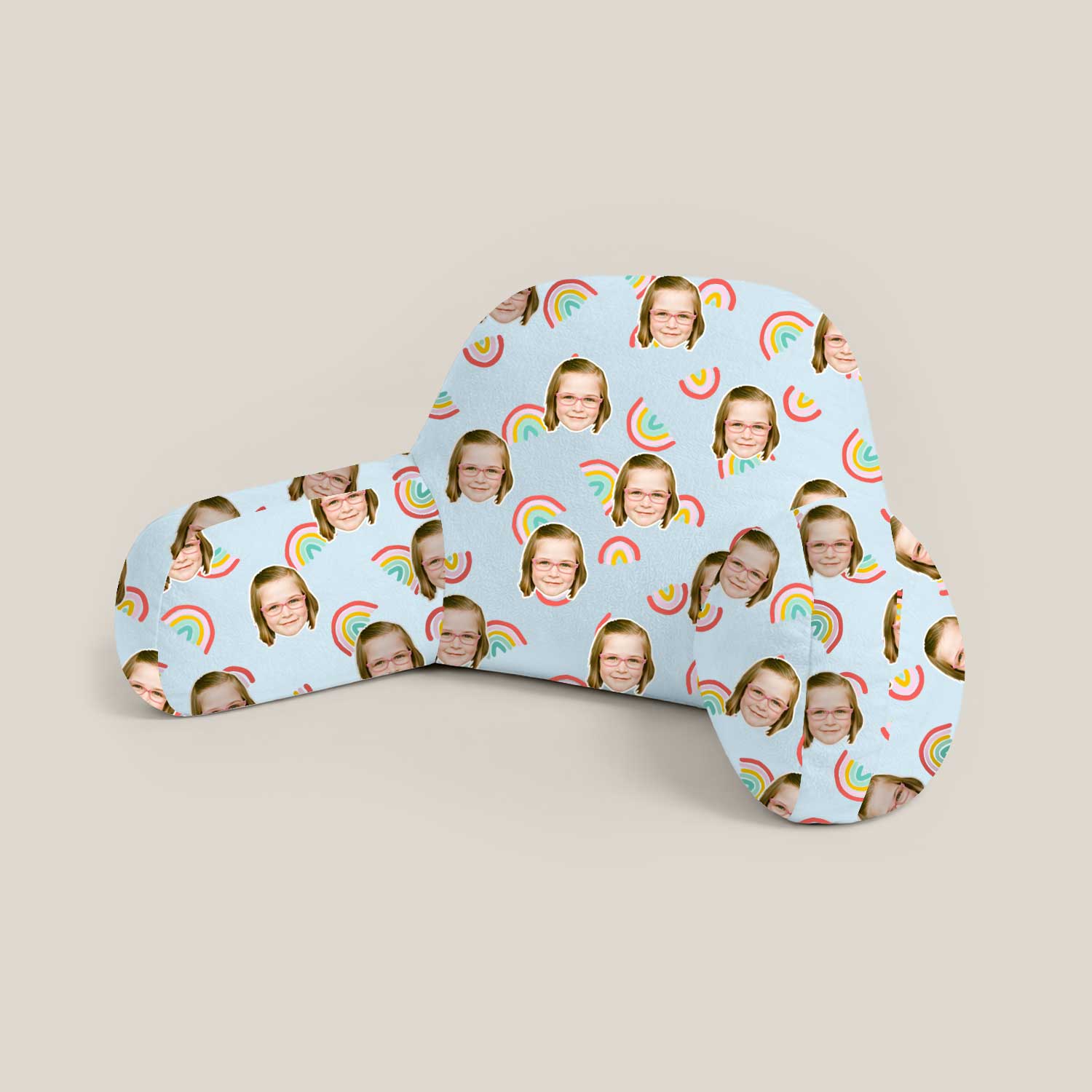 Personalised Kids Rainbows Cuddle Cushion