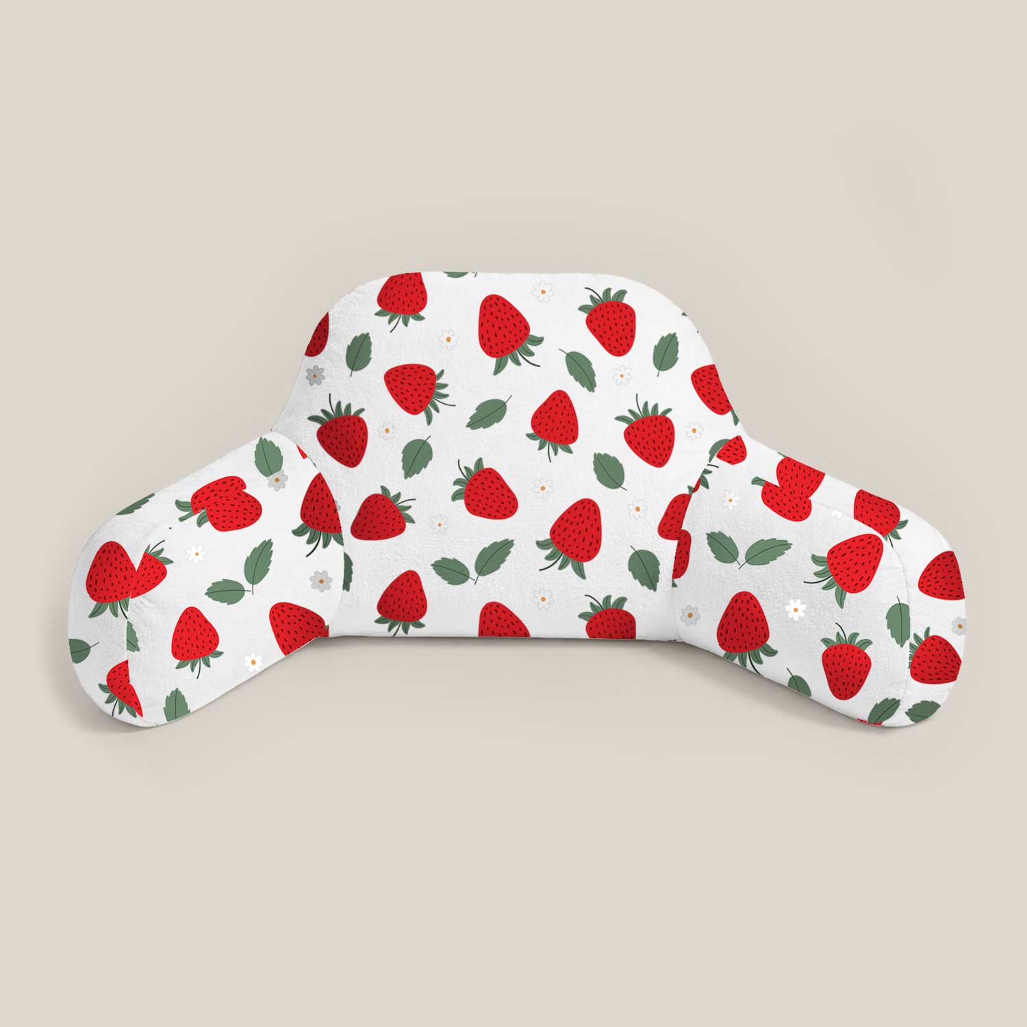 Kids Strawberry Print Cuddle Cushion