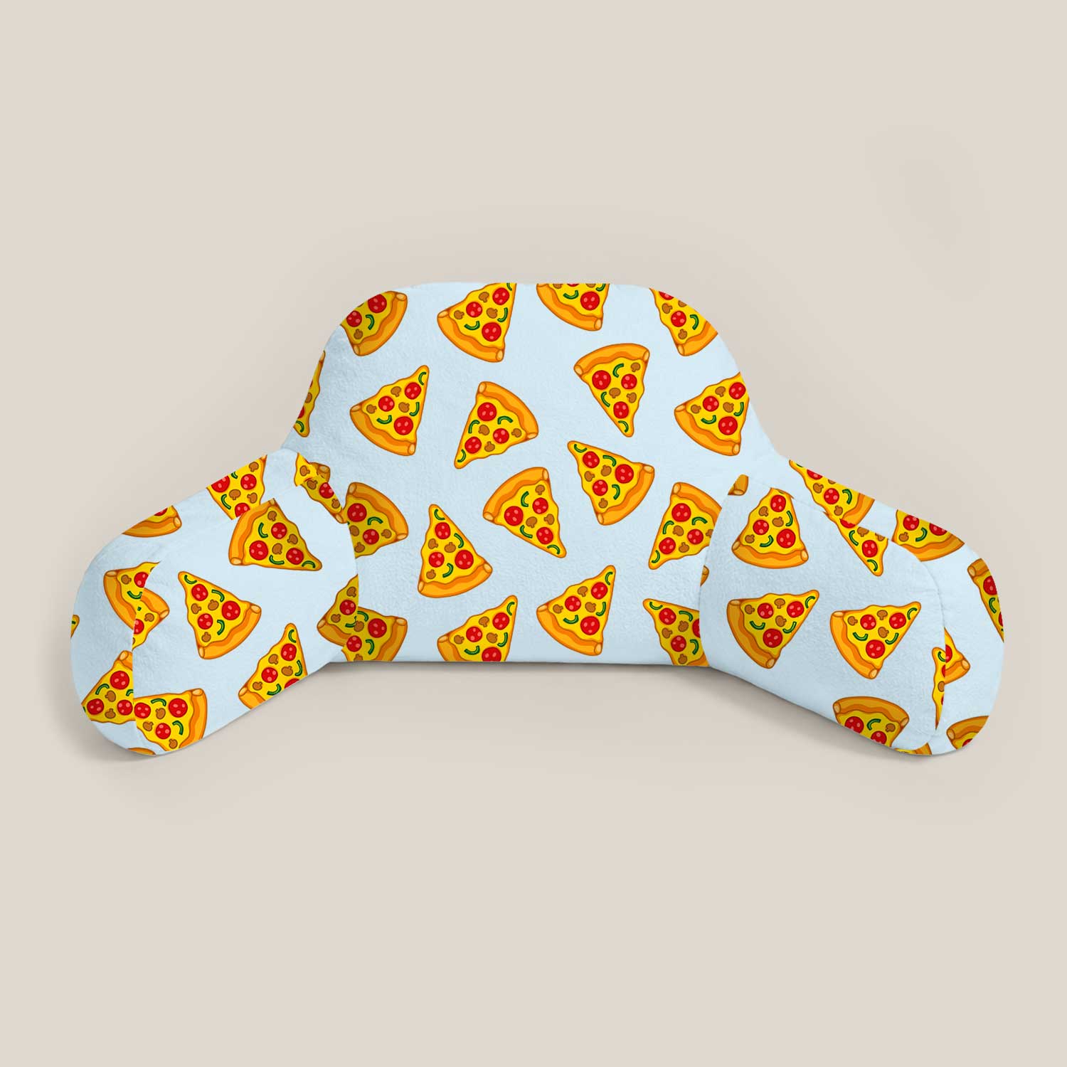 Kids Pizza Print Cuddle Cushion