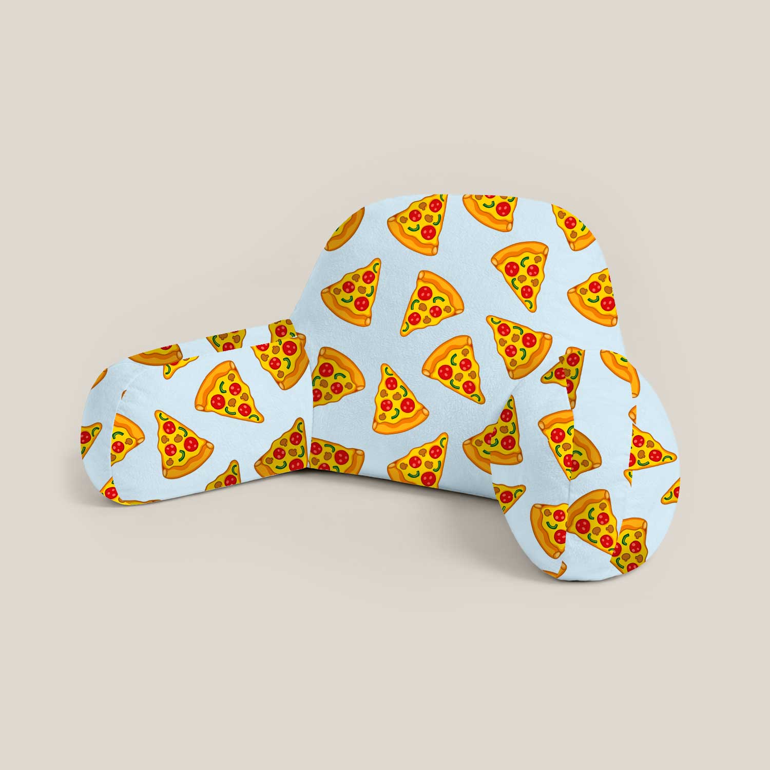 Kids Pizza Print Cuddle Cushion