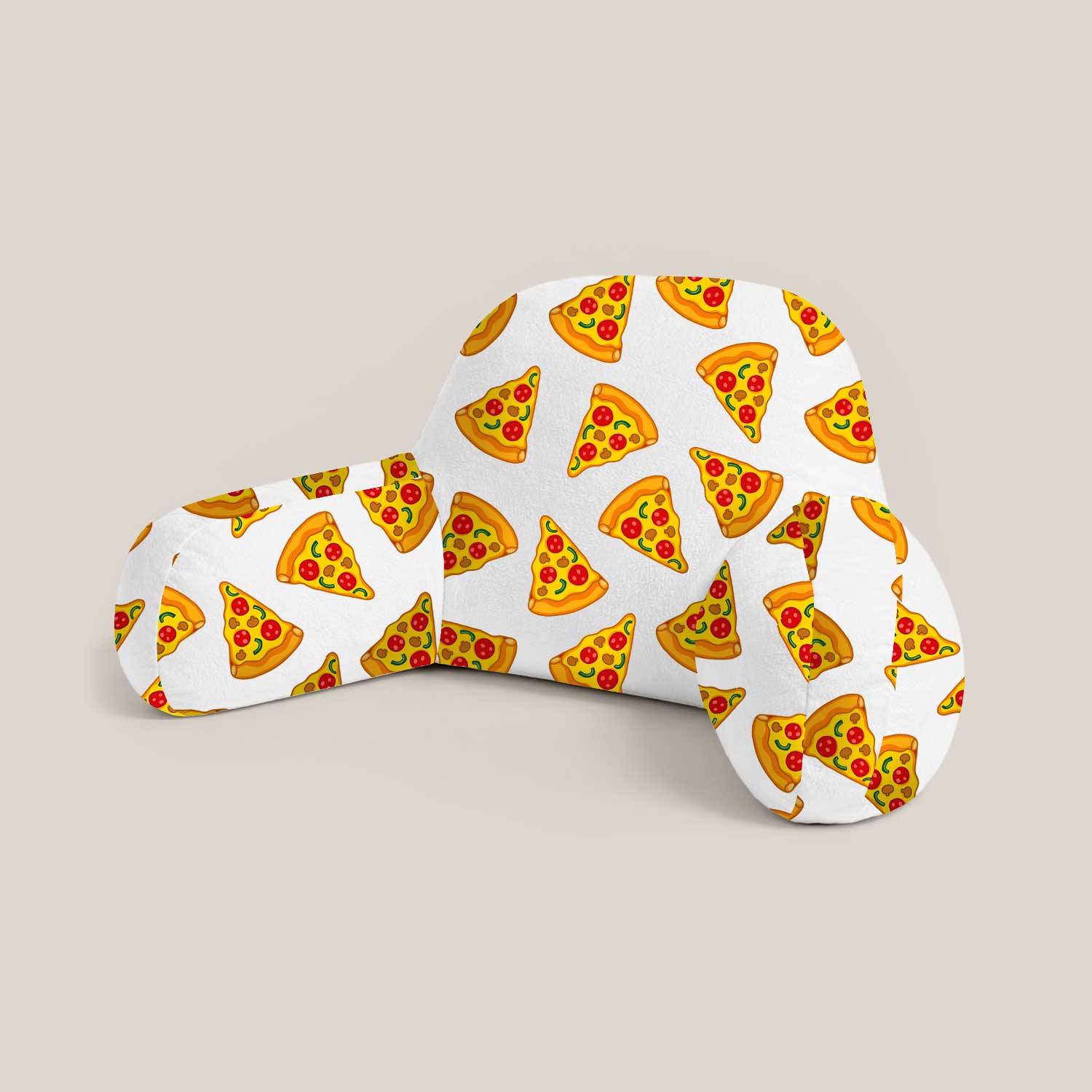 Kids Pizza Print Cuddle Cushion