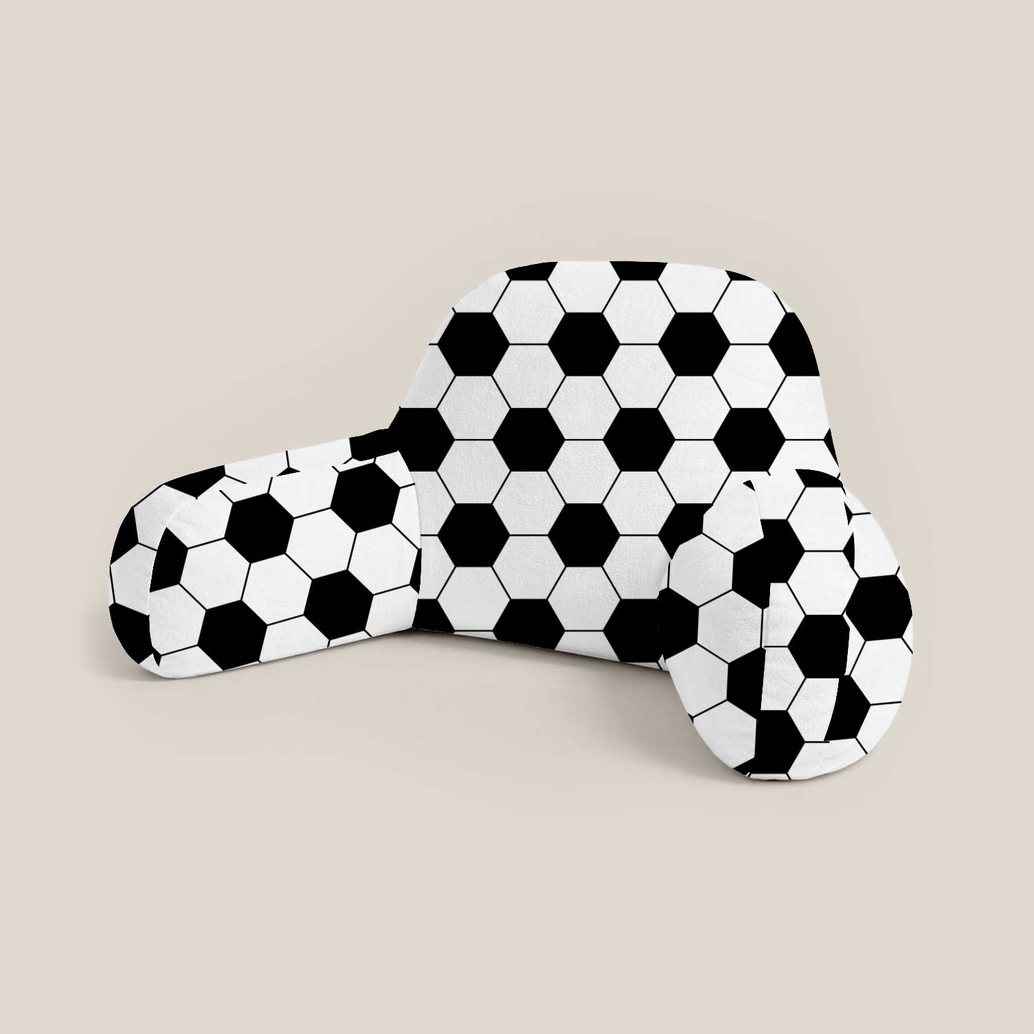 Kids Football Print Cuddle Cushion